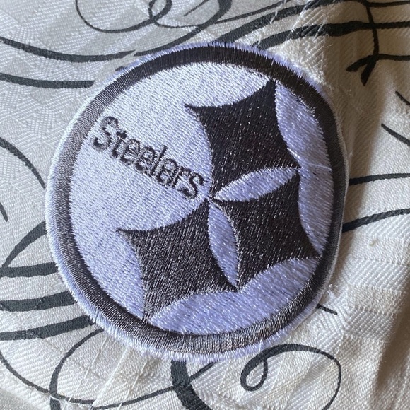 NFL & REEBOK PITTSBURGH STEELERS FITTED FOOTBALL CAP EMBROIDERED PATCH SIZE L/XL - Picture 6 of 14